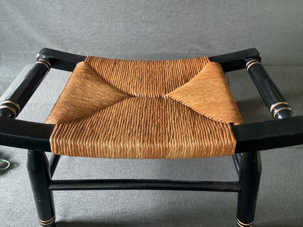 Image for Stool with Woven Seat