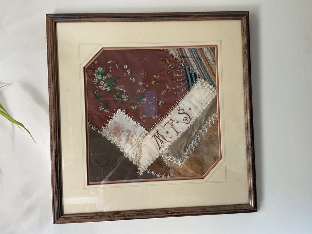 Image for Framed Crazy Quilt by Margaret Preston Staley