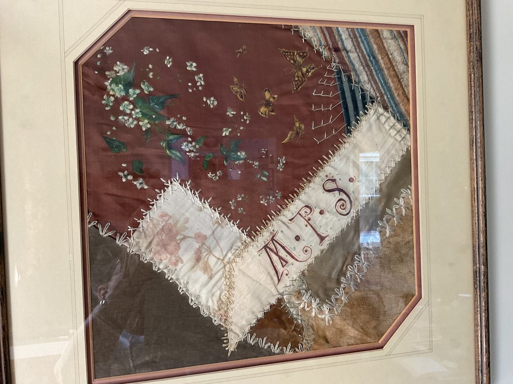 Image for Framed Crazy Quilt by Margaret Preston Staley