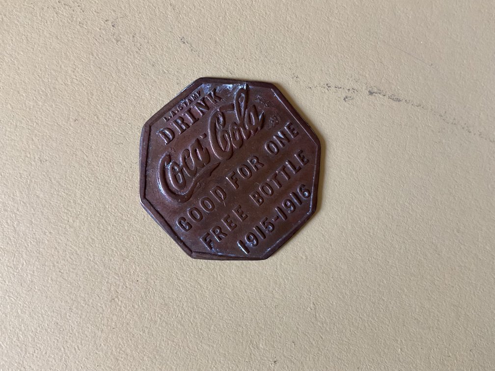 Image for Coca-Cola 1915-1916 Free Copper Token