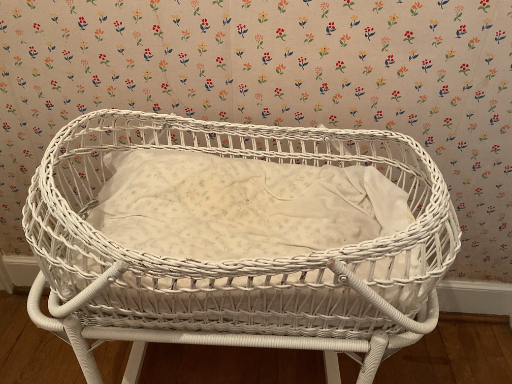 Image for Antique Wicker Bassinet