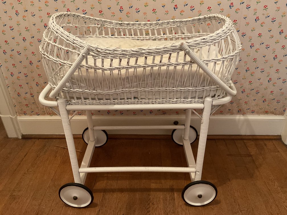 Image for Antique Wicker Bassinet
