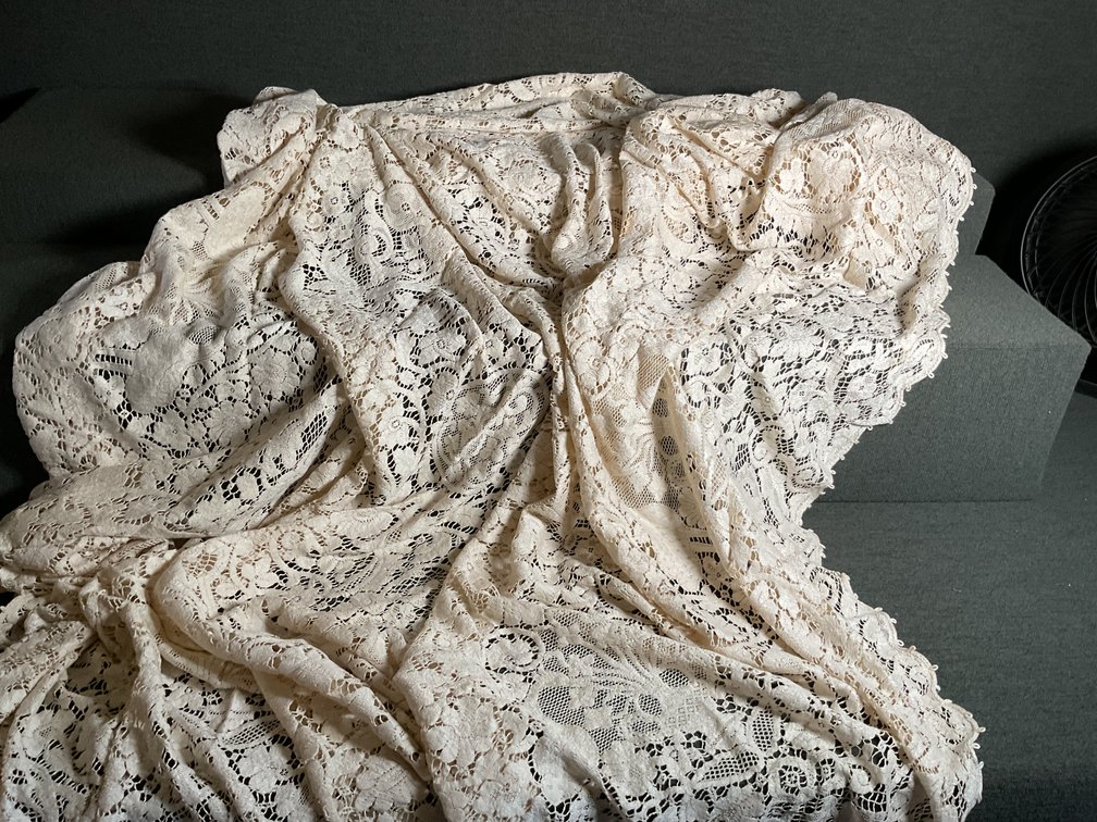 Image for Vintage Lace Tablecloth