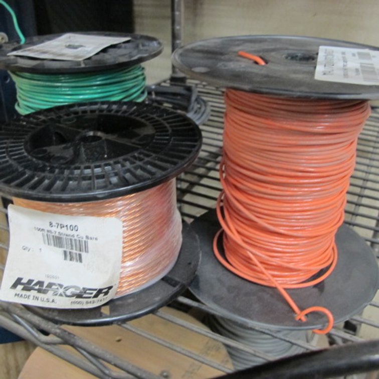 Image for Electrical Wire and Metal Shelf