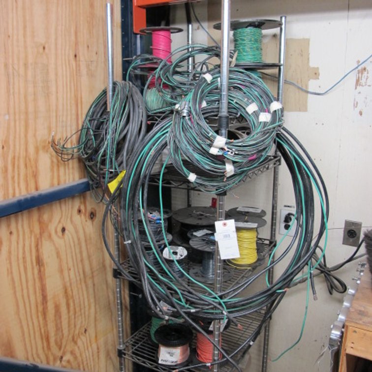 Image for Electrical Wire and Metal Shelf