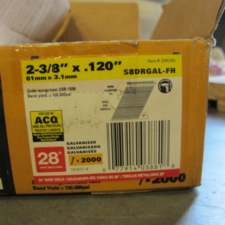 Image for Bostitch 28*Wire Weld Framing Nails