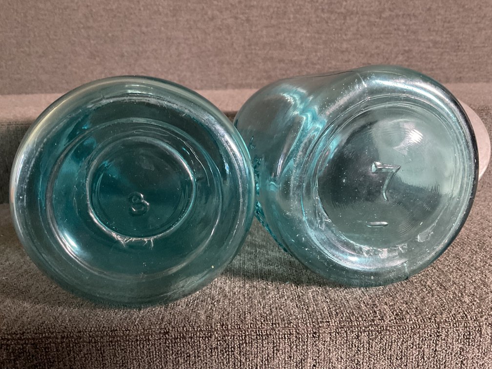 Image for Two Ball Blue Fruit Jars
