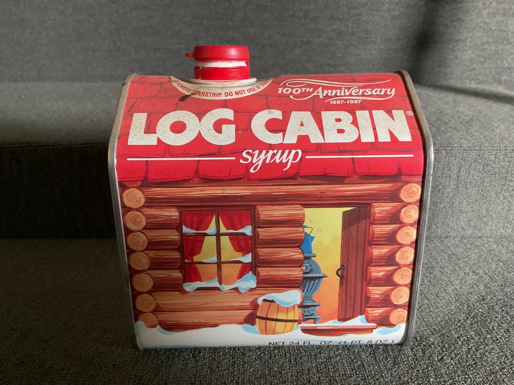 Image for Log Cabin Syrup Tin