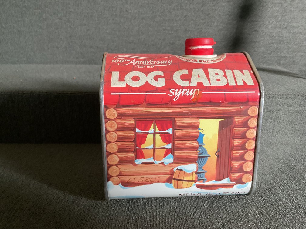 Image for Log Cabin Syrup Tin
