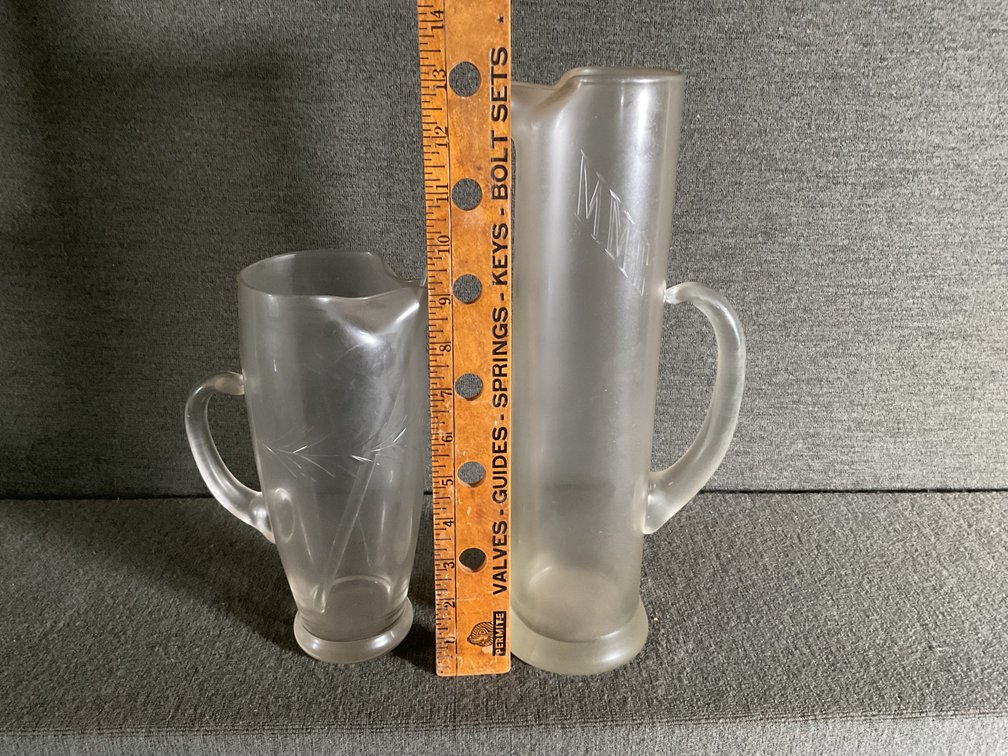 Image for Two Crystal Martini Pitchers