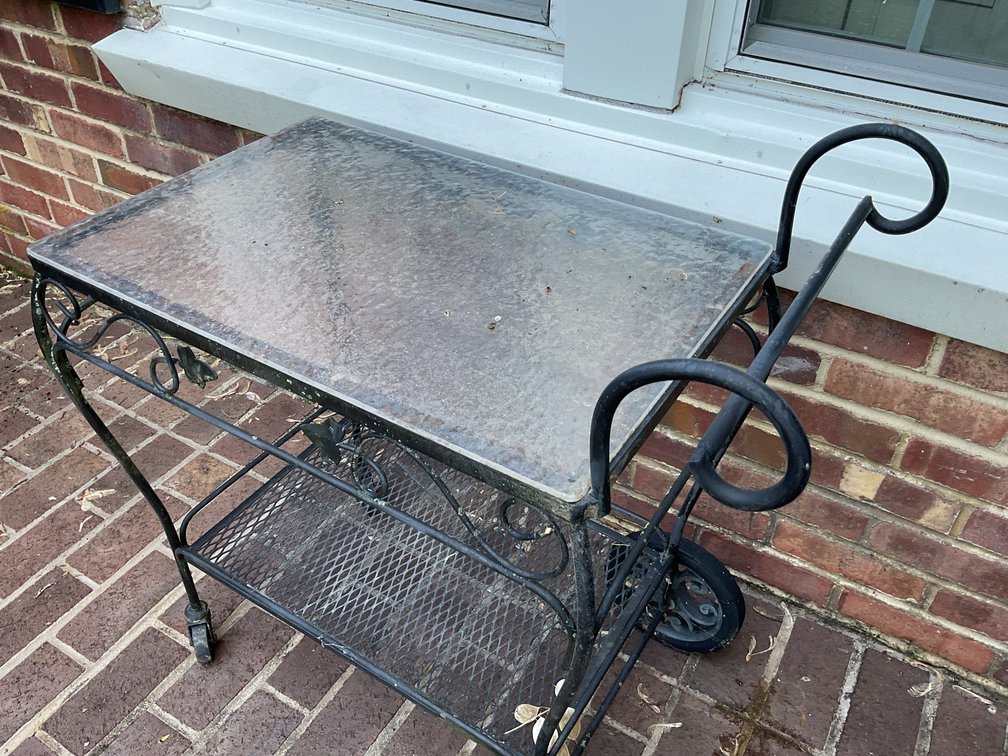 Image for Wrought Iron Bar Cart