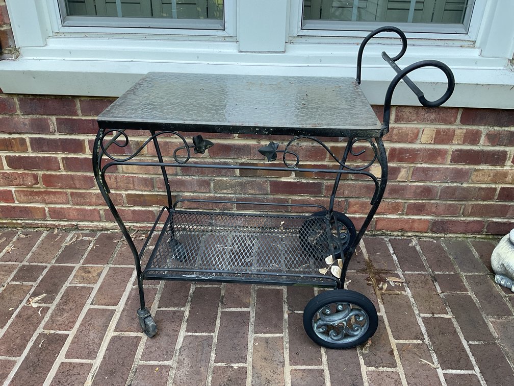 Image for Wrought Iron Bar Cart