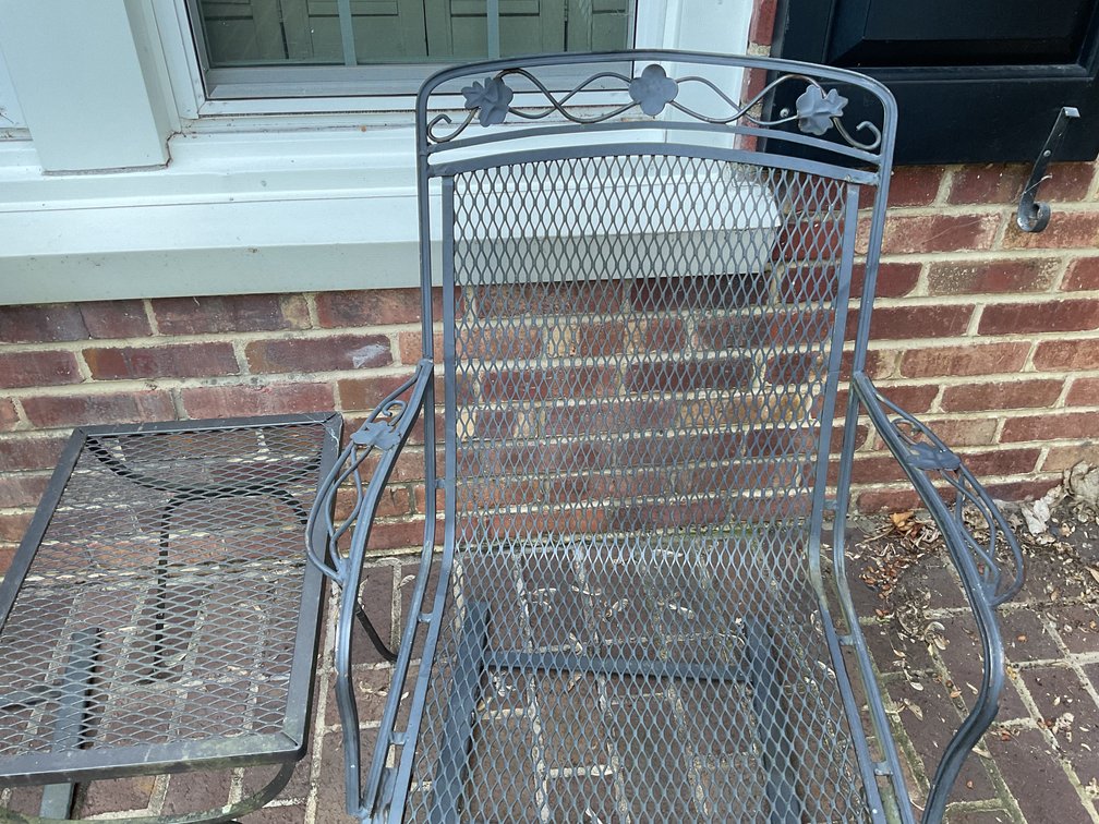 Image for Wrought Iron Patio Chairs and Table