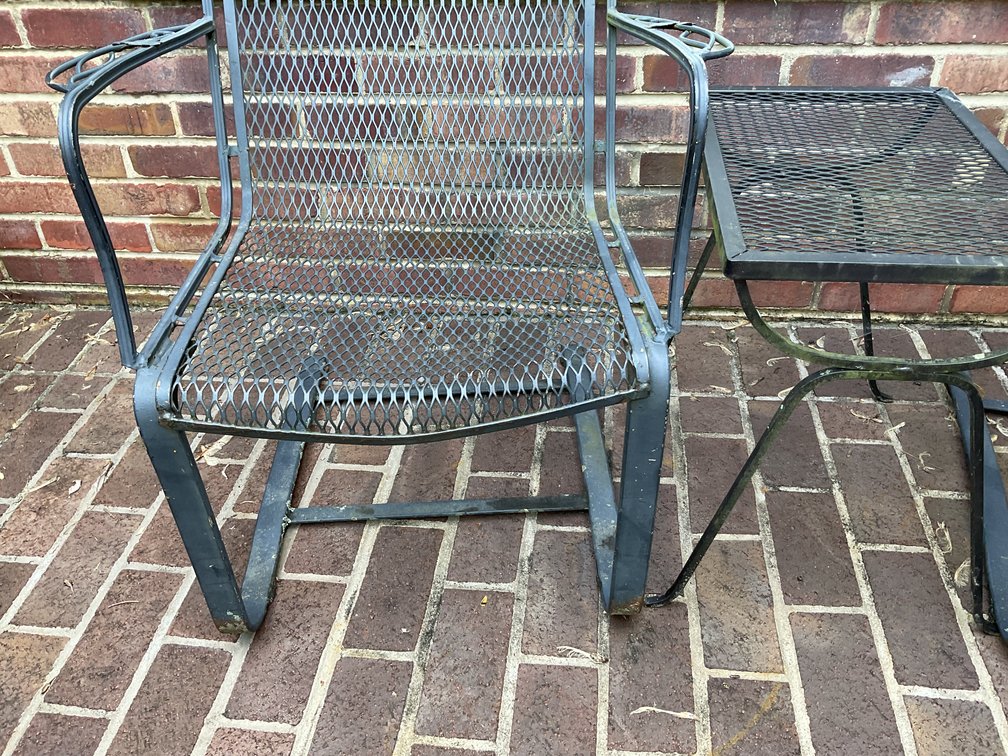 Image for Wrought Iron Patio Chairs and Table