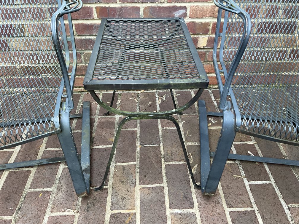 Image for Wrought Iron Patio Chairs and Table