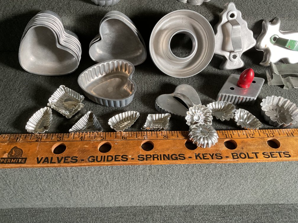 Image for Vintage Aluminum Molds & Cookie Cutters