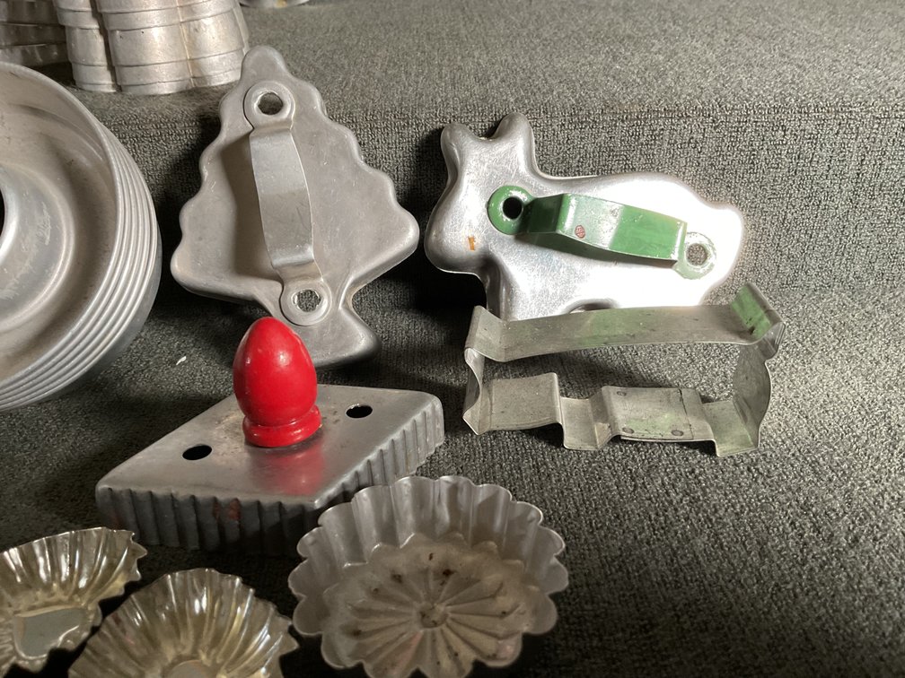 Image for Vintage Aluminum Molds & Cookie Cutters