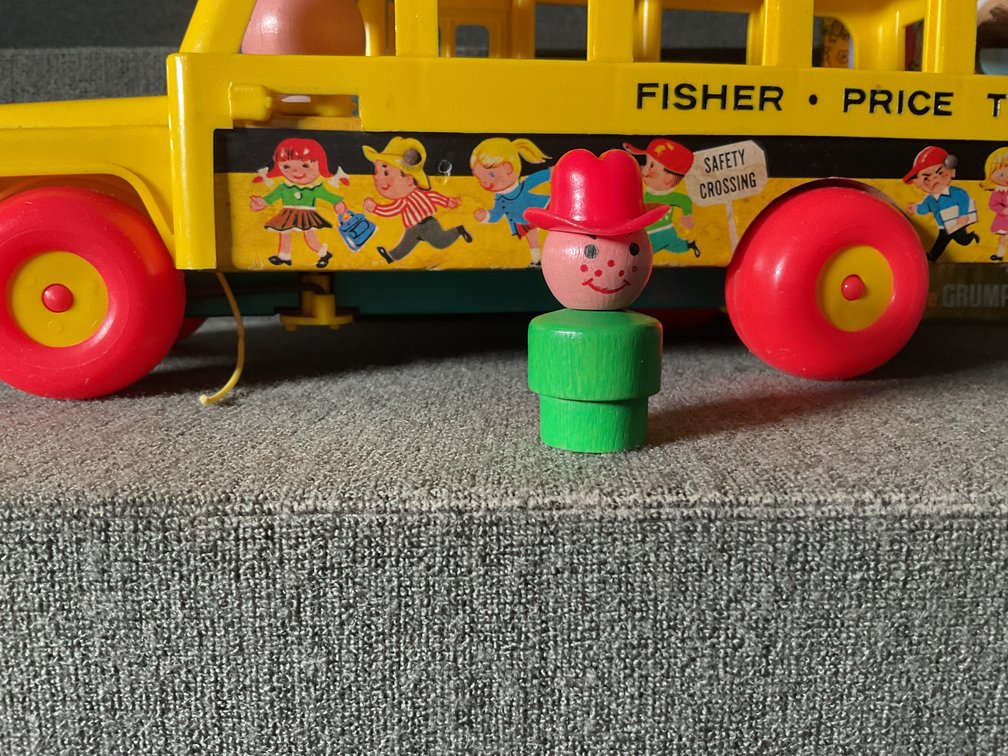 Image for Vintage Fisher Price School Bus