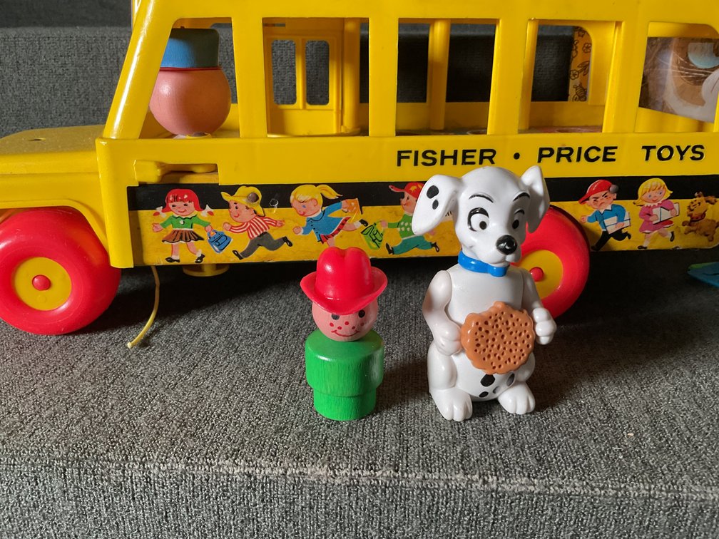 Image for Vintage Fisher Price School Bus