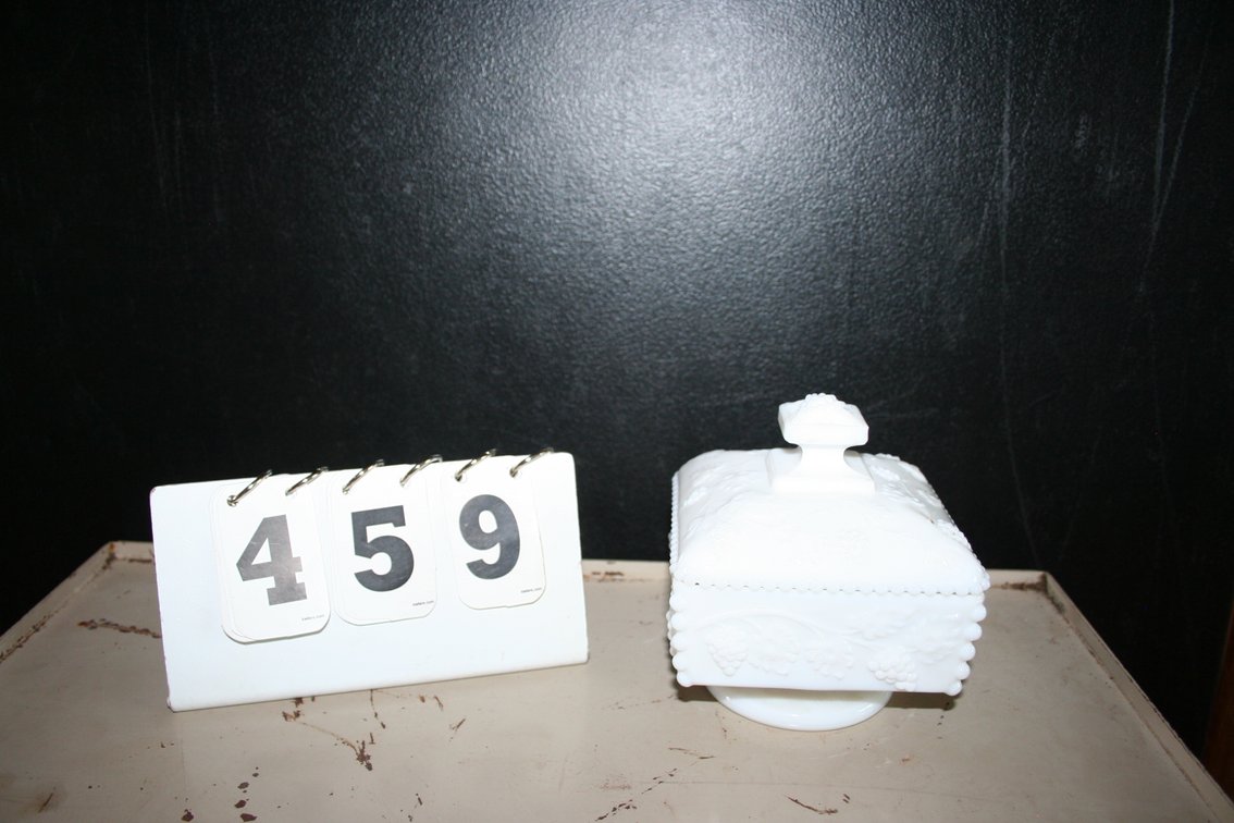 Image for West Morland Milk Glass Candy Dish