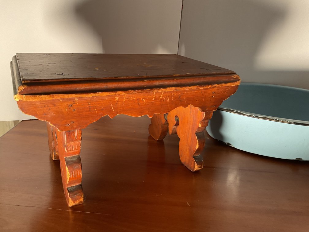 Image for Antique Stool, Glove Box, & Wash Basin
