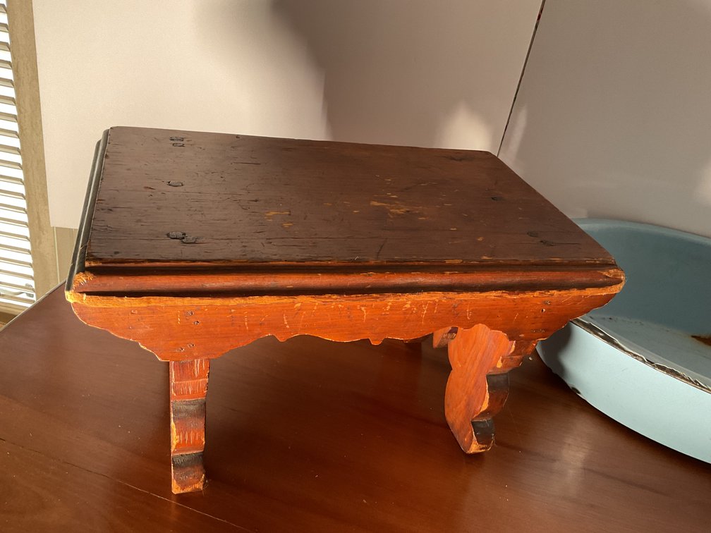 Image for Antique Stool, Glove Box, & Wash Basin