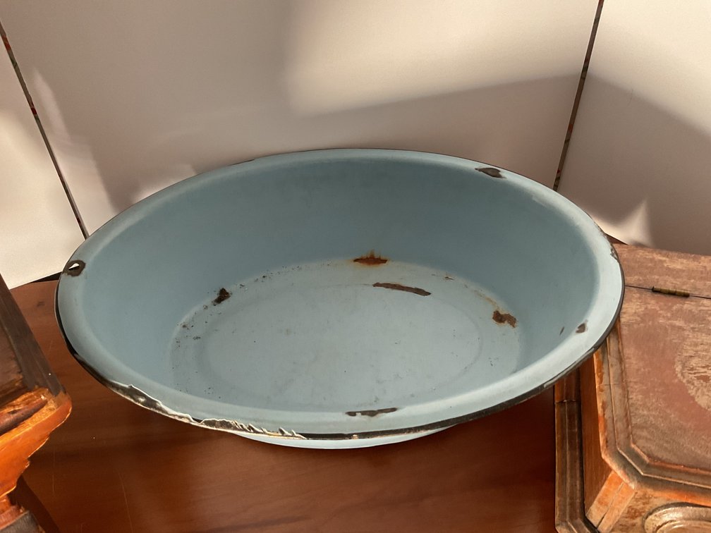 Image for Antique Stool, Glove Box, & Wash Basin