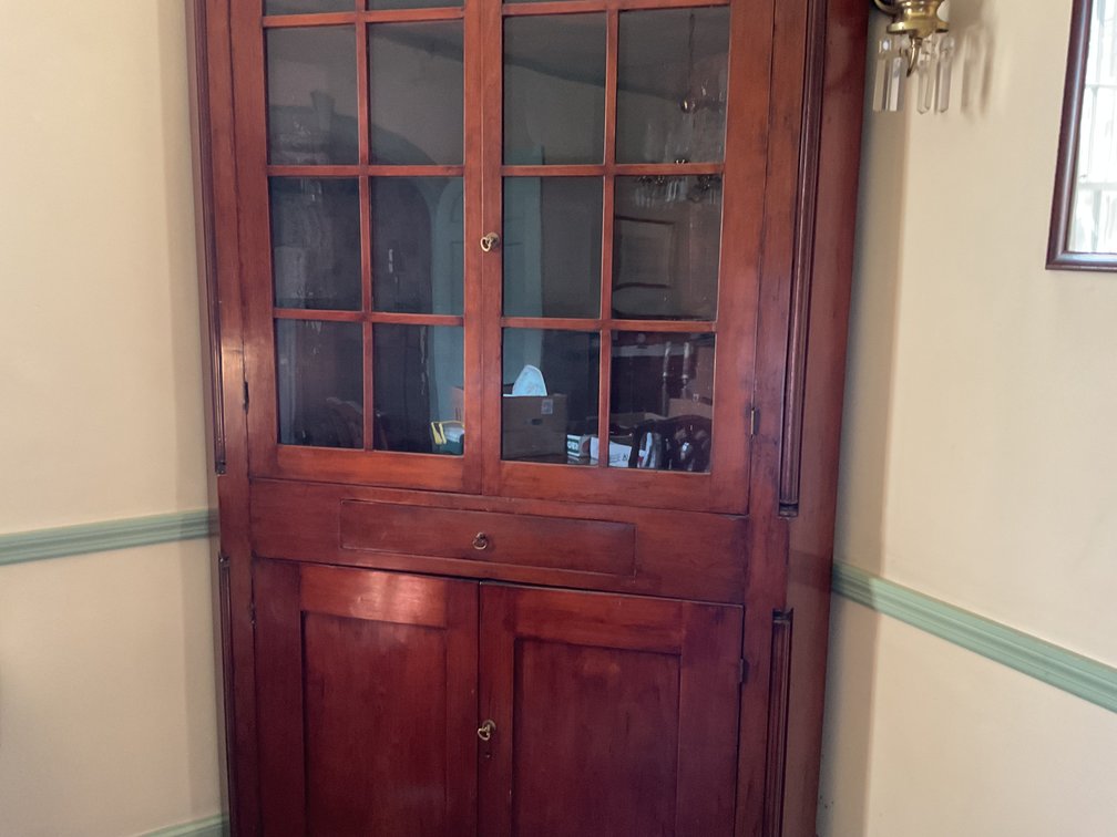 Image for Hand Made Mahogany Corner Cabinet
