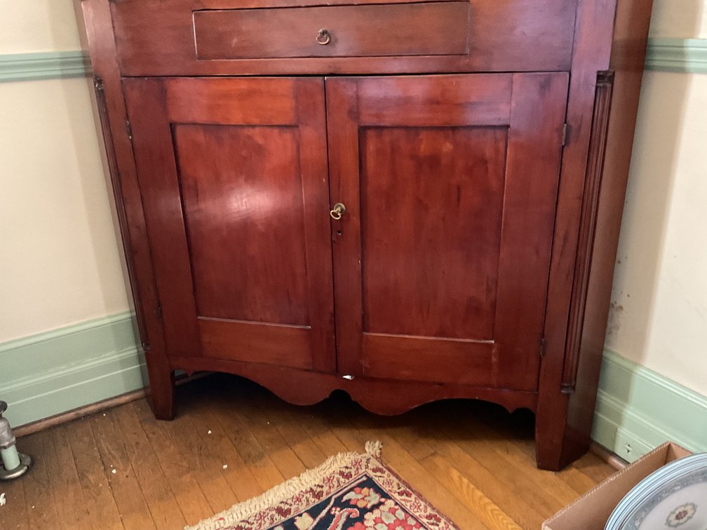 Image for Hand Made Mahogany Corner Cabinet
