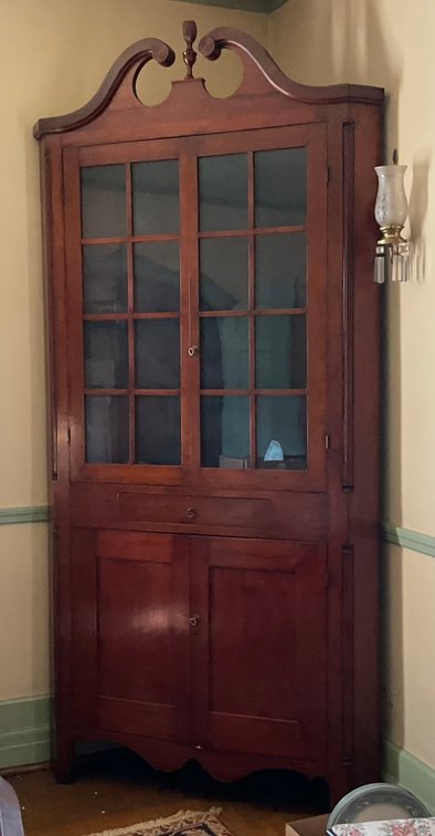 Image for Hand Made Mahogany Corner Cabinet