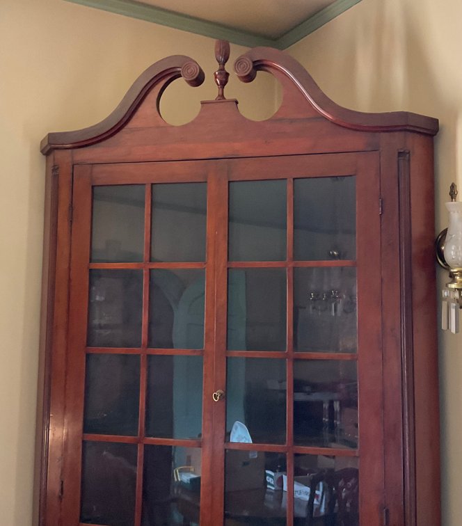 Image for Hand Made Mahogany Corner Cabinet