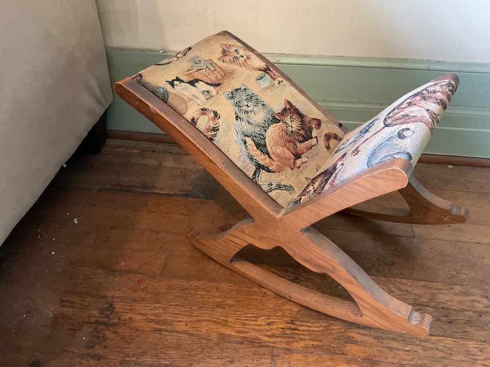 Image for Reproduction Victorian Rocking Foot Stool