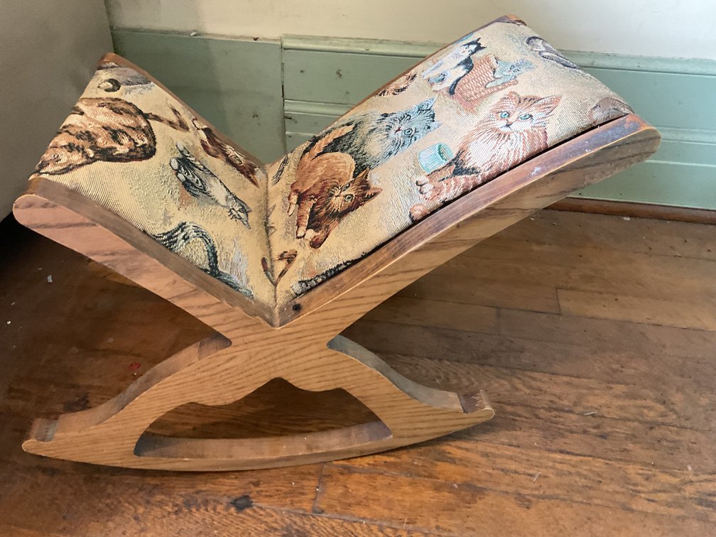 Image for Reproduction Victorian Rocking Foot Stool