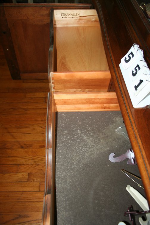Image for Ethan Allen Cherry China Cupboard