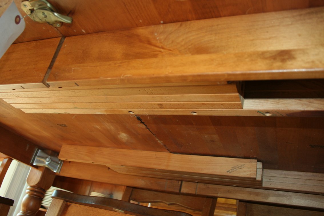 Image for Vintage Heavy, Turned Legs, Maple Table 65