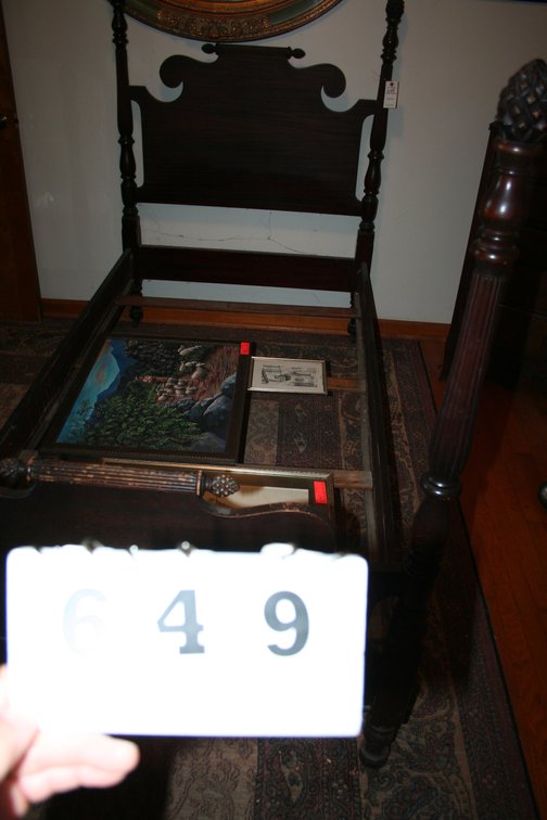 Image for Antique Acorn Post Single Bed (Antique)