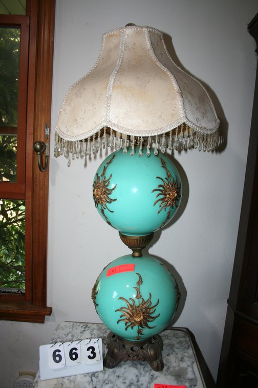 Image for Rare Blue Fostoria Lamp