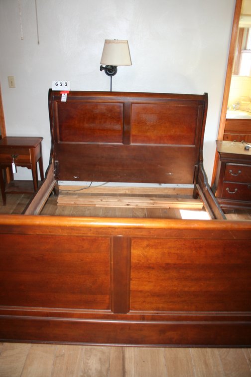 Image for Sleigh Bed Queen Size Mahogany