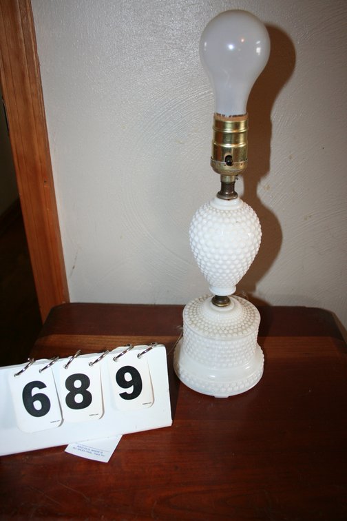 Image for Hobnail 1950's White Milk Glass