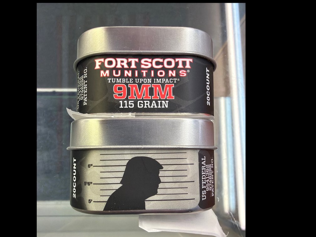 Image for 9MM 115Gr Tumble Upon Impact (Trump Tin)