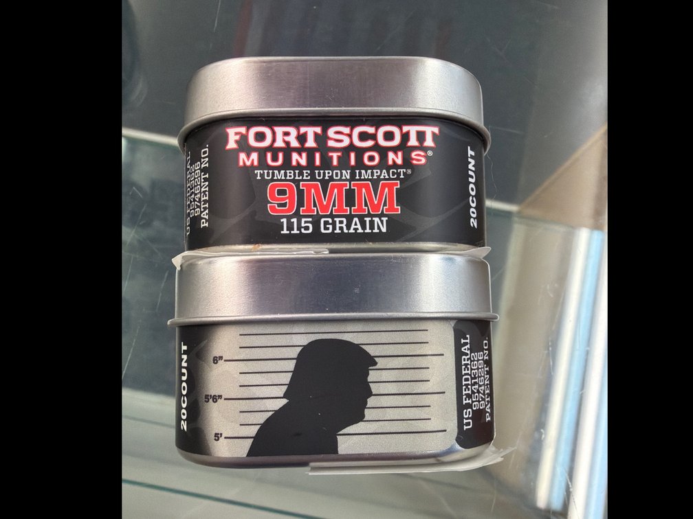 Image for 9MM 115Gr Tumble Upon Impact (Trump Tin)