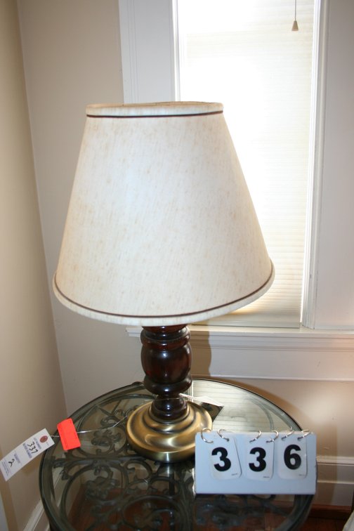 Image for Wood and Metal 1960's Lamp  22