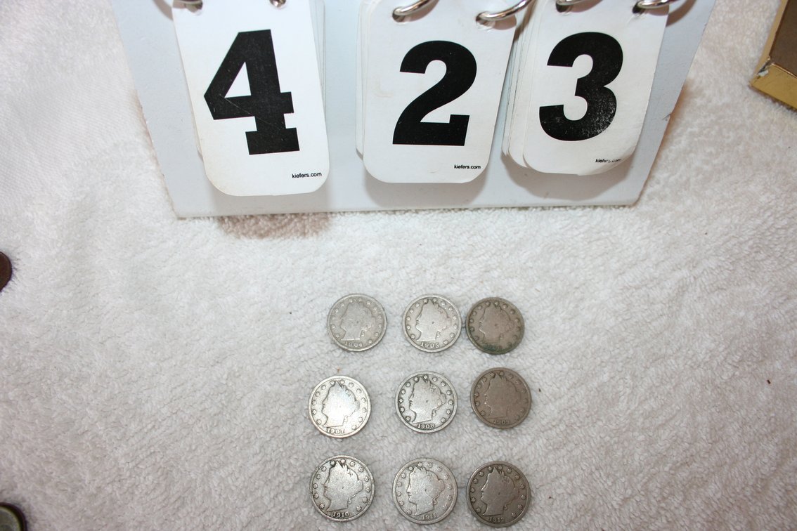 Image for 1904 Through 1912 Liberty Head  V-Nickles  (9)