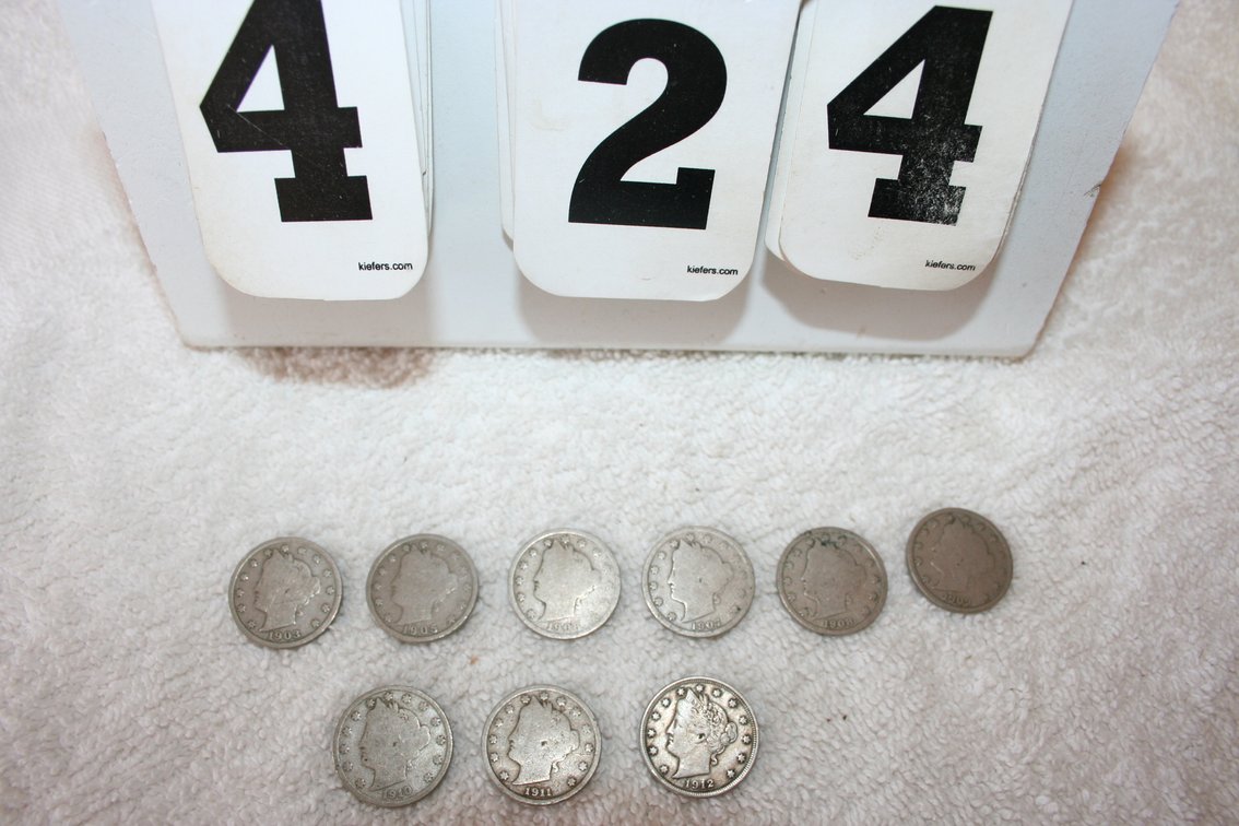 Image for 1905 Through 1912 Liberty Head V-Nickles  (9)