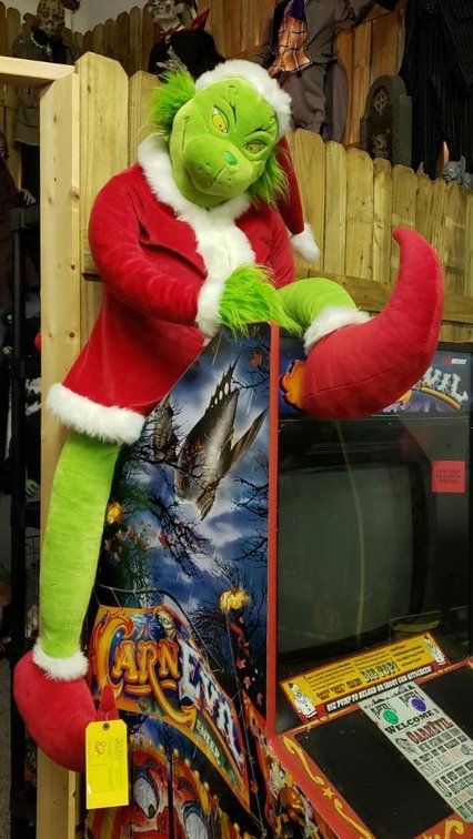 Large Stuffed Santa Grinch