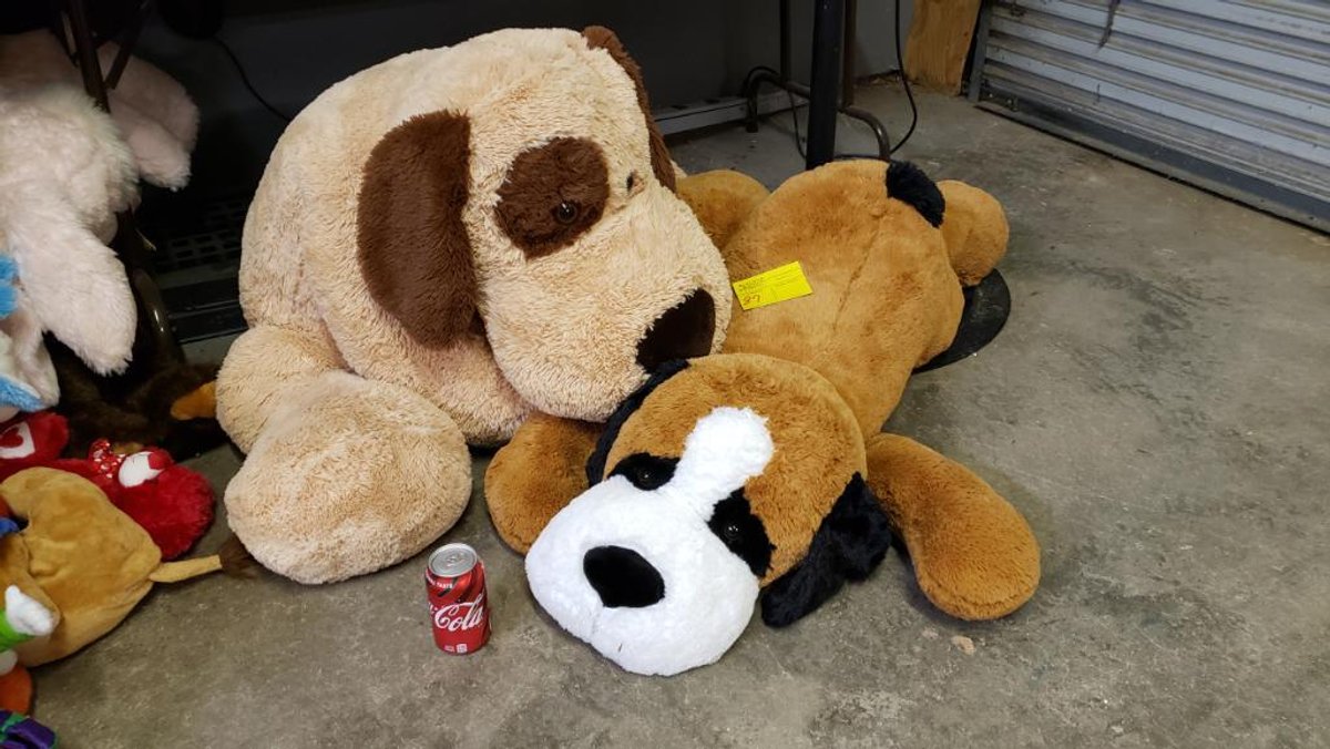 (2) Large Stuffed Dogs