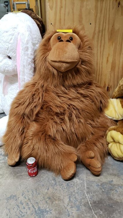 Large Brown Stuffed Monkey