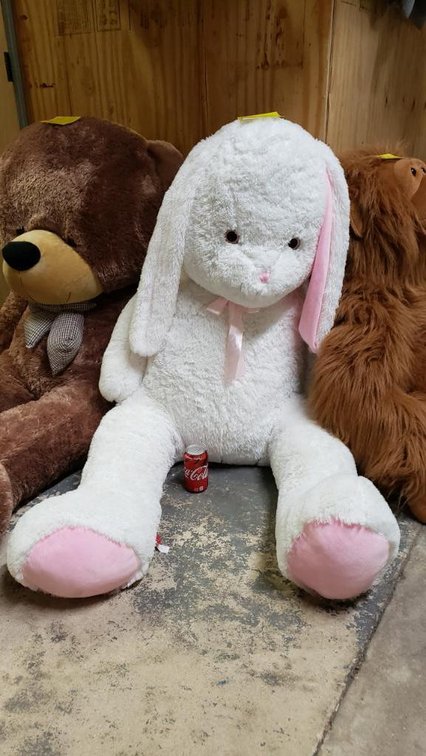 Large White Stuffed Rabbit