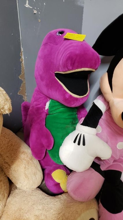 Large Stuffed Barney