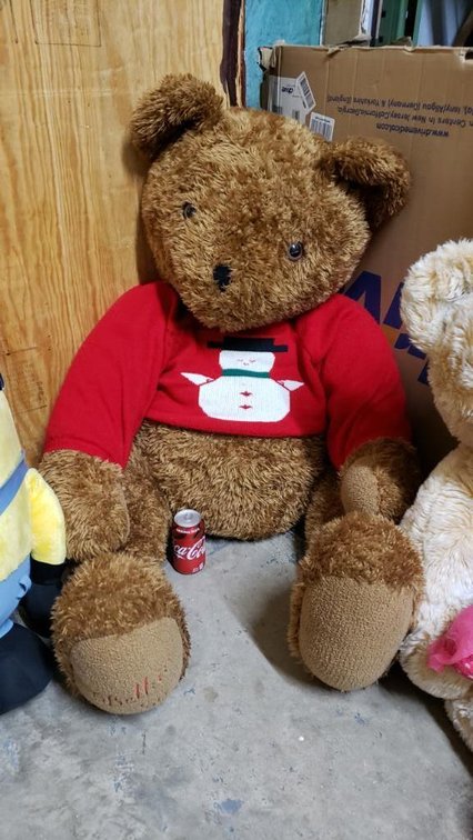 Large Stuffed Christmas Bear